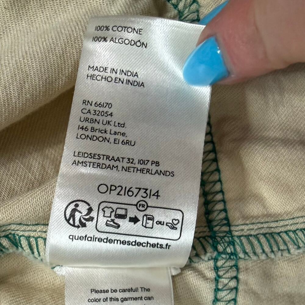 Anthropologie Pilcro Cream Green Zip Denim Mini Trapeze Dress size 1X NEW Tags - Picture 13 of 13